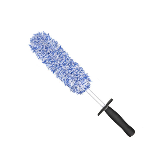 🧼 Deep Clean Microfiber Wheel Brush – Long Handle for Rims & Spokes